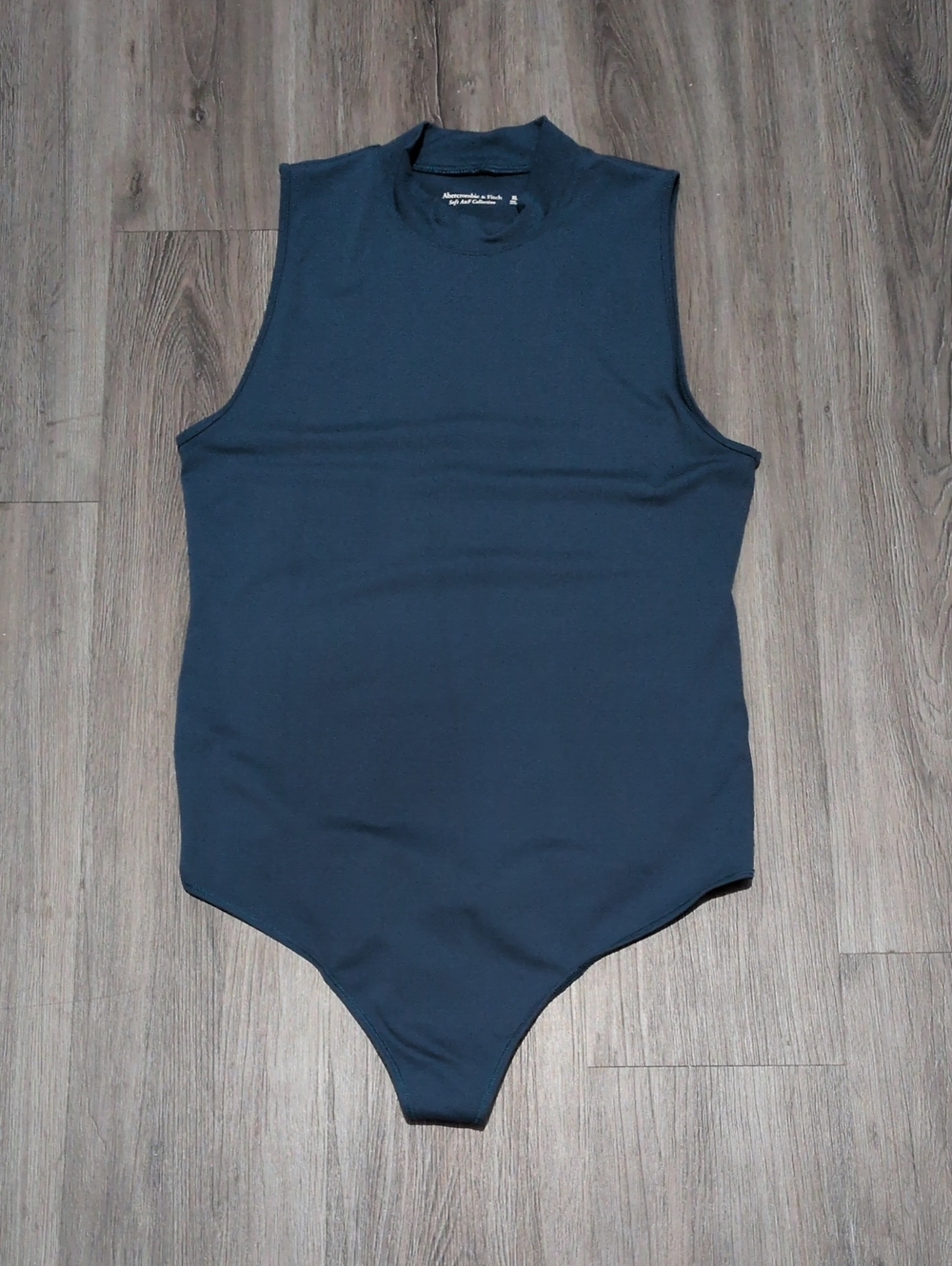 Abercrombie & Fitch Teal Mock Neck Bodysuit Sz XL